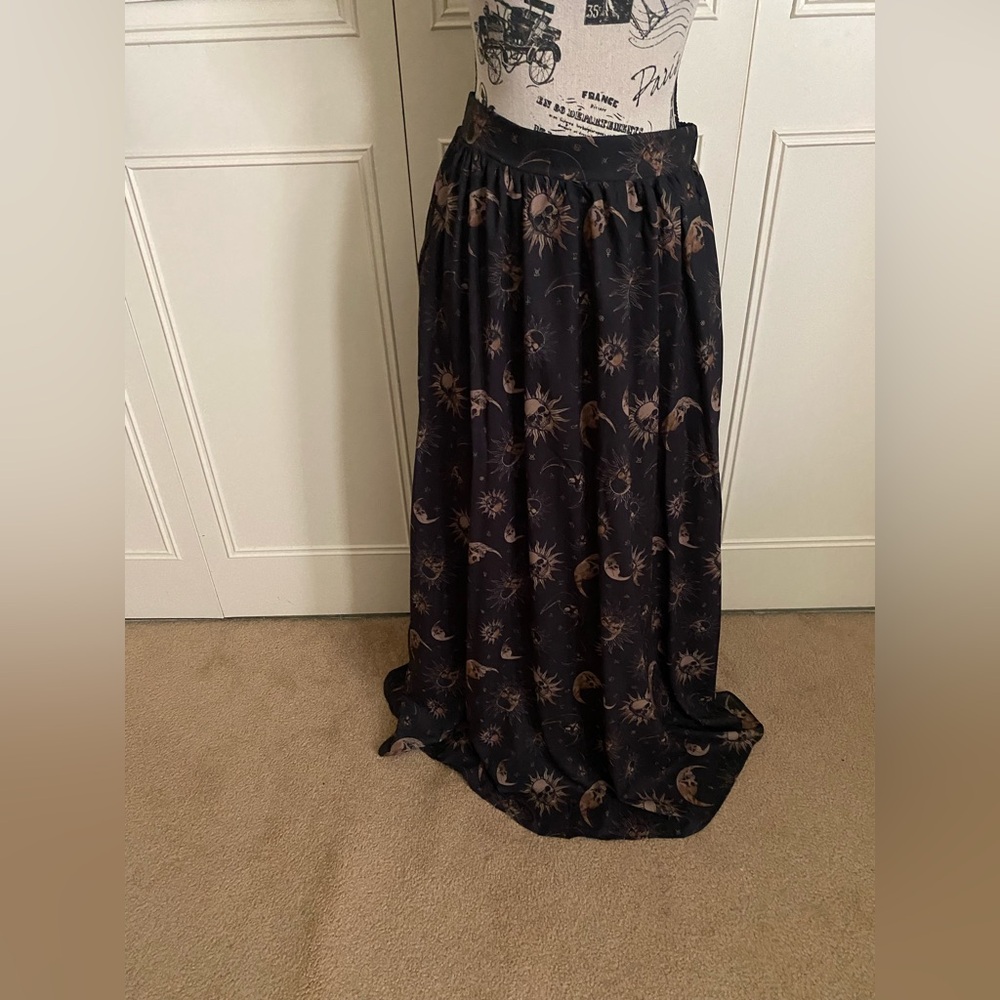 Cosmic Aura Dark Celestial Maxi Skirt Hot Topic